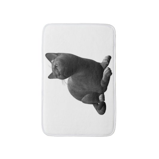 Tranquil Black Cat Bath Mat (Voorkant Verticaal)