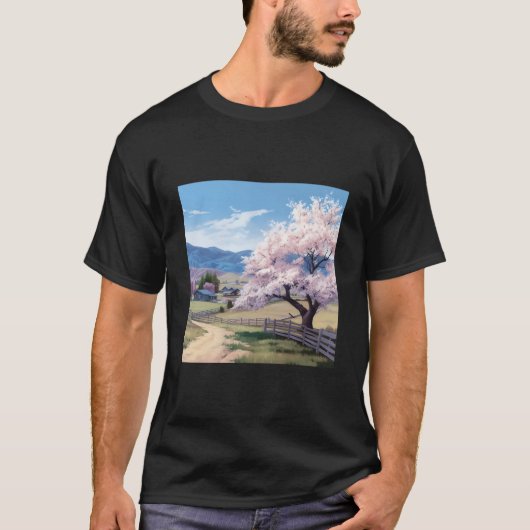 Tranquil Blossom Hway Countryside Residence T-shirt (Voorkant)