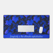 Tranquil Blue Autumnal Leaves Bureaumat (Keyboard & Muis)