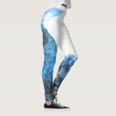 "Tranquil Blue" Vrouwen Leggings (Rechts)