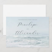 Tranquil Blue Wave Elegancy Kaart (Voorkant / Achterkant)