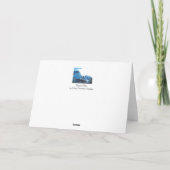 "Tranquil Blue" Wenskaart Kaart (Achterkant)