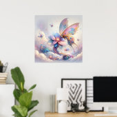 Tranquil Butterfly Poster (Thuiskantoor)