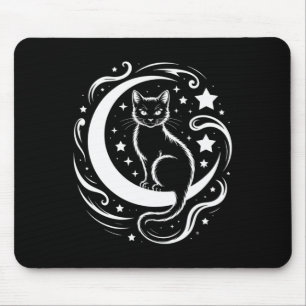 Tranquil Cat Lotus Bloem Yoga Mindfulness T-shirt Muismat