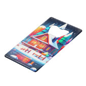 Tranquil Christmas Kredietkaart Flessenopener (Achterkant Gekanteld)