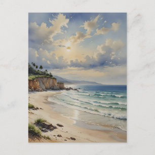 Tranquil Coastal Sunrise Briefkaart