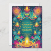 Tranquil Diwali Aura Kaart (Achterkant)