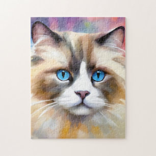 Tranquil Elegant Ragdoll Cat Legpuzzel