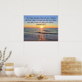 TRANQUIL EN CALM JEREMIAH 29:11 SUNRISE POSTER (Keuken)