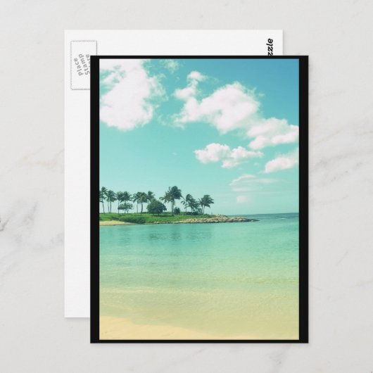Tranquil en Serene Turquoise Beach in Hawaii Briefkaart (Voorkant / Achterkant)