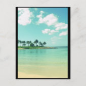 Tranquil en Serene Turquoise Beach in Hawaii Briefkaart (Voorkant)