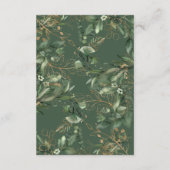 Tranquil Eucalyptus Elegant Green Breezy Zee Informatiekaartje (Achterkant)