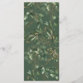 Tranquil Eucalyptus Elegant Green Breezy Zee Menu (Achterkant)