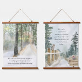 Tranquil Forest Path Waterverf Optionele formuleri Hangend Wandkleed (Dubbel)