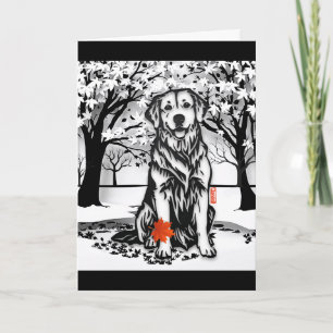 TRANQUIL GLEN Golden Retriever Carte de voeux