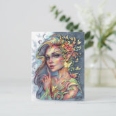 Tranquil Grace Briefkaart Forest Spirit Fantasy (Staand voorkant)