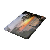 Tranquil Hawaiian Tropical Island Beach Sunset Badmat (Gekanteld)