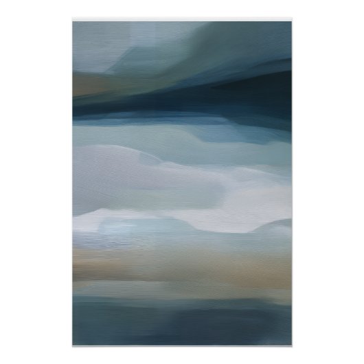 Tranquil Horizon Abstract Landscape Perfect Poster (Voorkant)