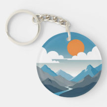 Tranquil Horizon | Minimalistische berglandschapku