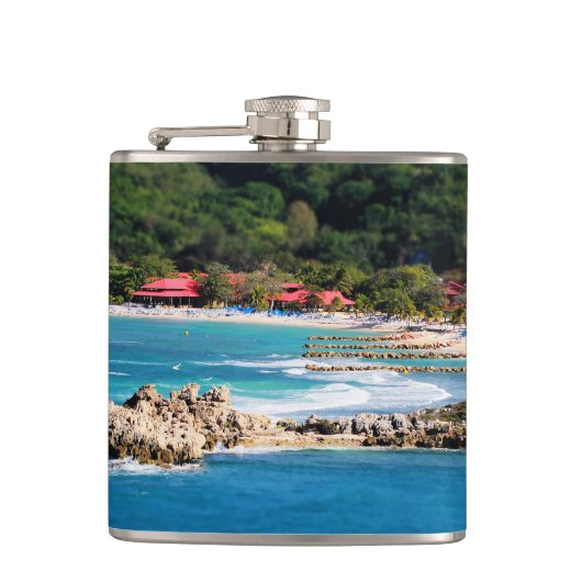 Tranquil Island Paradise Labadee Haiti Heupfles (Voorkant)