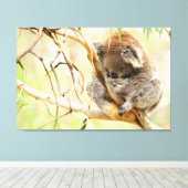 TRANQUIL KOALA 32x48 Canvas Afdruk (Insitu (Houten vloer))