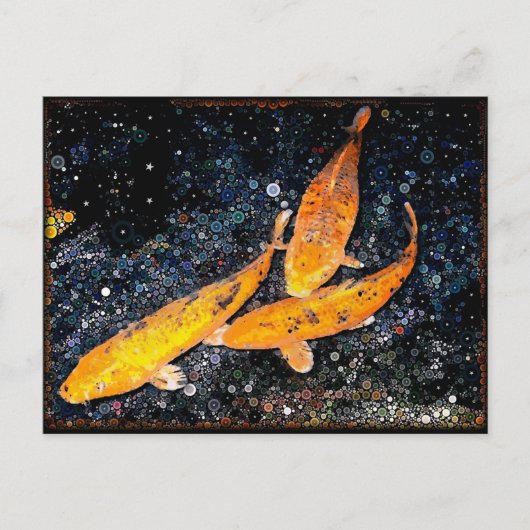 Tranquil Koi Pond Briefkaart (Voorkant)