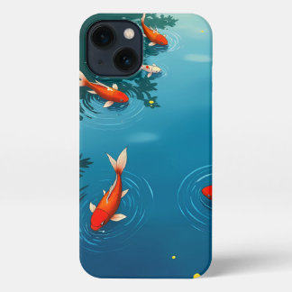 Tranquil Koi Pond iPhone Case – Japanse kunststijl iPhone 13 Hoesje