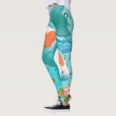 Tranquil Koi Pond Leggings (Gauche)