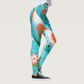 Tranquil Koi Pond Leggings (Droite)