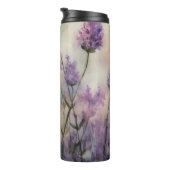 Tranquil Lavendel Fields Thermische Tumbler Thermosbeker (Geroteerd rechts)