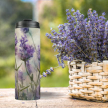 Tranquil Lavendel Fields Thermische Tumbler