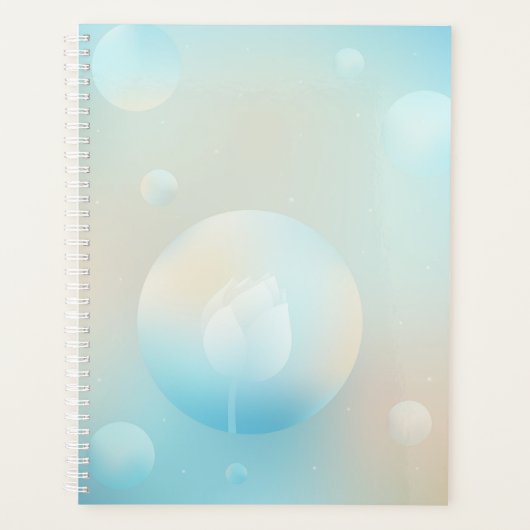 Tranquil Lotus Hardcover Daily Planner (Voorkant)