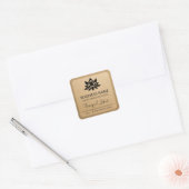 Tranquil Lotus Kraft Paper Soy Candle Labels (Envelop)