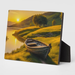 Tranquil Morning Sunrise Fotoplaat