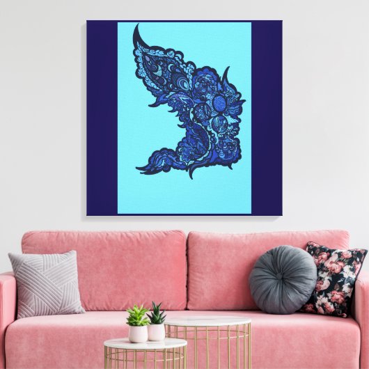 Tranquil Oasis Canvas Afdruk (Insitu (Woonkamer))