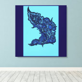 Tranquil Oasis Canvas Afdruk (Insitu (Houten vloer))