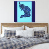 Tranquil Oasis Canvas Afdruk (Insitu (Slaapkamer))