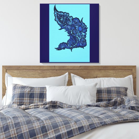 Tranquil Oasis Canvas Afdruk (Insitu (Slaapkamer))