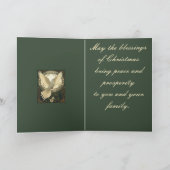 Tranquil Peace Dove And Nature Illustration Feestdagen Kaart (Binnen)
