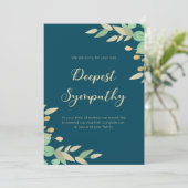 Tranquil Reflections ingelijst Leafy Green Sympath Kaart (Staand voorkant)