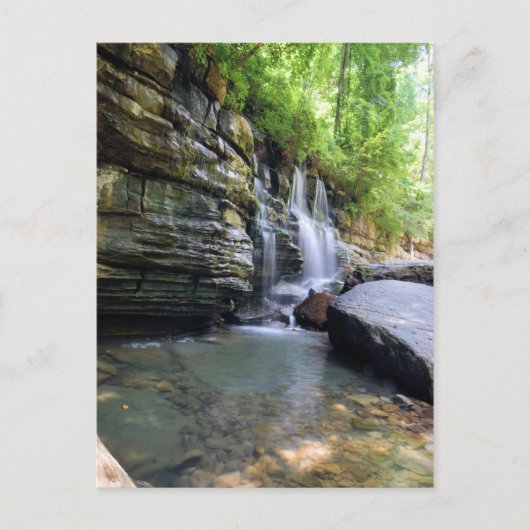 Tranquil Relaxing Summer Waterfall - Tennessee Briefkaart (Voorkant)