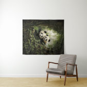 Tranquil Retreat: Panda in Boom Acryl Olie Wandkleed (In Situ (horizontaal))