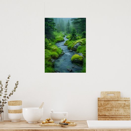 Tranquil River Poster (Keuken)