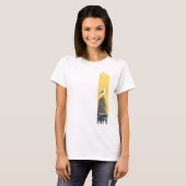 Tranquil Seagull Brushstroke Paint T-shirt (Voorkant volledig)