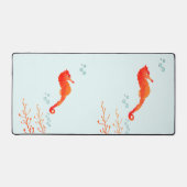 Tranquil Seahorse" Watercolor Desk Mat - Large Ext (Recto)