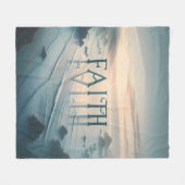 Tranquil Seascape Faith Fleece Deken (Voorkant (Horizontaal))