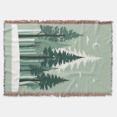 Tranquil Silhouet Bos Deken (Voorkant)