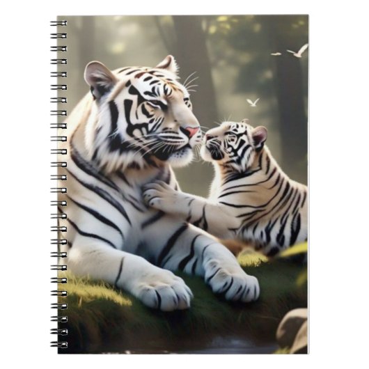 Tranquil Tiger Notebook – Elegant Animal Journal Notitieboek (Voorkant)