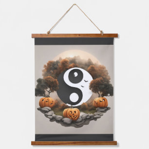 Tranquil Treats: Zen Halloween esthetiek Hangend Wandkleed