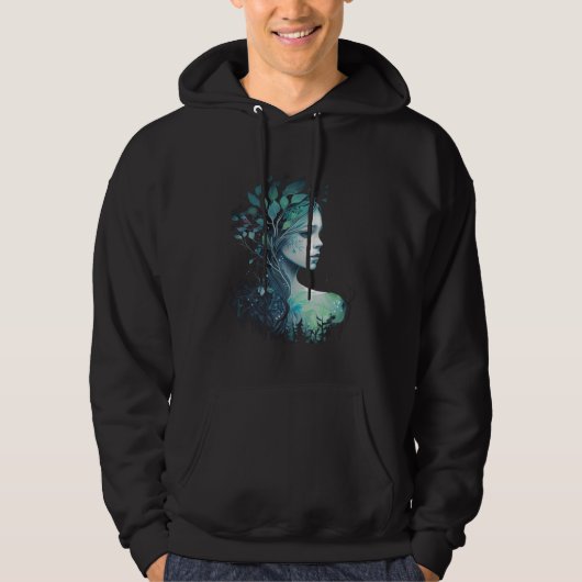 Tranquil Tree Goddess Graphic Tees Men Women Boys  (Voorkant)
